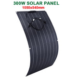 300W/600W Flexible Monocrystalline Solar Panel Kit - 18V Power Charger for Outdoor Camping, Yacht, Motorhome, Car, RV, Boat
