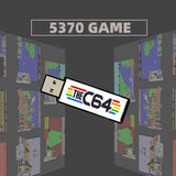 for C64 Mini Retro Console Plug and Play USB Stick U Game Disk with 5370 Games