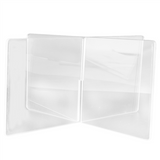 Acrylic Book X-Shaped Display Stand Cookbook Recipe Menu Magazines Storybook Holder for Display,Transparent L