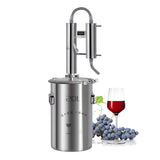 20L Alcohol Making Equipment Brandy Distilling hine Wine Beer Distillation Stainless Steel Brewing Distiller