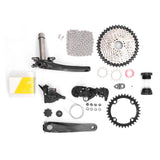 9 Speed Groupset Lightweight High Strength Steel Plate Flywheel Bike Shift Kit Multi Layer Electroplating for Mountain Bike