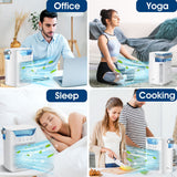 Portable Mini Spray Water Desktop Fan - Small Air Conditioner with Timer for Room