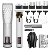 Resuxi 652 Professional High Power Clipper Set for Men Barber Rechargeable Hair Salon T Blade Trimmer hine Tools