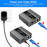 Analog Extender RCA 3.5mm Stereo Over Ethernet Single Cat5E/6/7 Cable Up to 500M Audio Converter EU Plug