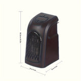 1pc, Small Heater With Heating And Fan Modes, Wall Portable Heater, Remote Control Heater, Thermostat Electric Space Heater, For Home Office School Thanksgiving Halloween Christmas Wedding Birthday Gift Fall Winter Essential