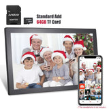 21.5-Inch WiFi Photo 1920*1080P IPS Touch Screen Cloud Digital Picture Frame 16GB Storage Share Photos via APP
