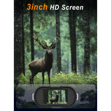 Googles 1080P/30fps 400M Full Dark Night Vision 3" Screen 5X Optical Magnification Digital Binocular