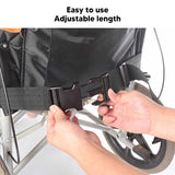 Wheelchair Safety Strap Washable Skidproof Wheelchair Harness Waterproof Adjustable for Outside Wheelchair Strap Fixing Belt
