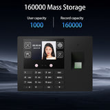 Attendance Face Time Clock Support Fingerprint Password Palm Print Facial Fast Recognition for Employees Access