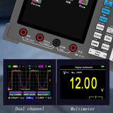 DSO3D12 3in1 Dual Channel Oscillometer Signal Generator hine 120Mhz Bandwidth 250MSa/s Sampg Rate Oscilloscope Multimeter