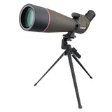 Military Green Bird Watching Telescope - SV13 with 20-60x Magnification, 80mm Objective Lens, Waterproof and Phone Clip