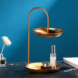 Necklace Holder Stand Display 2-Tier Tabletop Organizer Tower for Show Jewelry Bracelets Storage Tray