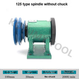 Household Assembly 125 Spindle 3 Jaw Chuck Flange Pulley Woodworking DIY Home Lathe Tool