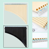 18 Flute C Key Panpipes Pan Pipes Mouthpiece Wind Instrument for Students Beginners with Carrying Bag