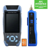 Pro mini OTDR Optic Reflectometer with 9 Functions VFL OLS OPM Event Map 22/24dB for 64km Fiber Cable Ethernet Tester