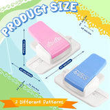 Fancy Border Hole 2 Pcs Floral Design Edge Cutters DIY Gift Punch For Scrapbook Die Cut Wedding Card Making