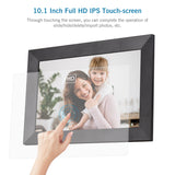 Andoer 10.1 Inch Smart WiFi Digital Picture Frame HD IPS Touch-screen 1280*800 Photo 1080P Video 16GB Storage