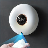 1pc Automatic Foam Soap Dispenser with LED Display and Infrared Sensor - Easy and Convenient Hand Washing Solution for Your Home , Bathroom Accessories