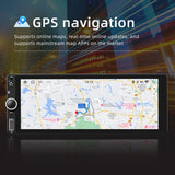 13" Car Stereo Single-Din GPS Navigation with 6.86 Inch Touchscreen, Carplay & Android Auto, Support WiFi/BT, RDS Radio & Mirror Link