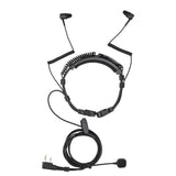 Retevis ETK007 Telescopic Throat Control Needle K-Head Finger PTT Dual Earplugs