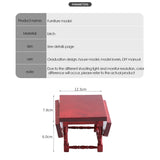 1/12 Handmade Folding Table With 2 Stool Mini Furniture House Decoration Dollhouse Miniature Accessories