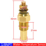 1/8 NPT for Universal Temperature Meter Boat Car Marine 10mm Water Temp Sensor 12V 24V