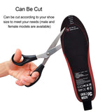 Pair of USB Heated Shoe Insoles with Remote Control - Warm Sock Mat, Electrically Heating Insole, Electric Heater Pad.