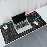 Shortcuts Pad Large Water-proof Keyboard Anti-slip Gaming Mouse Mat Desktop for Office Designer Software Learning