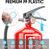 1000 Pcs Plastic Tamper Fire Extinguisher Security Tags Seals Safety Numbered Zip Ties Labels Light Blue