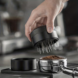 1pc Stainless Steel Espresso Coffee Stirrer with Rotary Needle Powder Dispenser