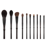10 pcs Luxurious ebony brushes carefully chosen natural animal hair