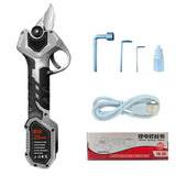 (Black) Electric Pruning Shears Cordless Fruit Tree Branch Cutter Tool Lithium Battery NEW