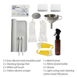 3D Printer Tool Kit with Scraper Brush Use to Transfer Cleaning Resin Vat FEP Film Build Bed Plate