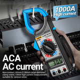 ANENG DT266 LCD 1999 Count Digital True RMS Professional Clamp Meter AC/DC Current Voltage Tester Multimeter Pliers Ammeter