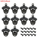 50PCS Retro Beer Opener Zinc Alloy Kitchen Wall Mounted Rustic Wine Bottle Opener Vintage Home Party Supplies For Kitchen