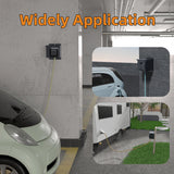 50 Amp Outlet with Breaker Weatherproof 125/250V 14-50R Receptacle Lockable Electrical Power Box for RV Camper