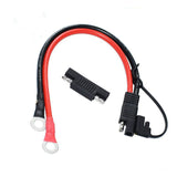 Battery Charging Cable to O Ring Terminal Connectors Harness 10AWG Quick Disconnect with 1 Sae Polarity Reverse Connector.