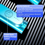 Wireless Earphones Neckband Headphones Gaming LED Display Stereo Sports Headset Halter Waterproof Magnetic Earbuds