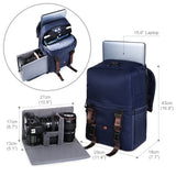 Waterproof Backpack Large Capacity Camera Travel Bag 15.6 Inch Laptop Tripod Holder for Women Men Photographer