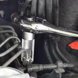Open Oil Pipe Disassembly Sleeve Slotted Oxygen Sensor Wrench Flare Nut Socket Set Fuel Injection Hexagonal Repair Tool
