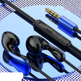 Headphone Blocking High-quality Wired Sports Earphone Sound Noise Canceg Headset for Phones