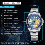 PAGANI DESIGN GMT NH34 Luxury Men Mechanical Wristwatch Ceramic Bezel Waterproof Automatic Watches Men's Business Reloj Hombre