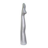 1PCS 87CM Woman Leg PVC Inflatable Mannequin Silver Dummy Torso Model Foot Mold For Display Stockings Socks Display Supplies
