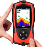 LUCKY FF1108-1CWLA Rechargeable Wireless Sonar for 45M Water Depth Echo Sounder Fishing Portable Fish Finder