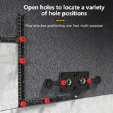 A hexagonal measuring and punching tool for angle aluminum alloy used in mold templates
