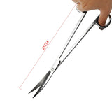 6PCS/Set Aquarium Cleaning Tools Aquascaping Landscaping Tool Kits Stainless Steel Aquatic Plants Scissors Tweezers Set