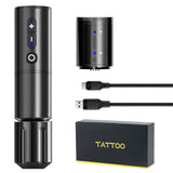Professional Wireless Tattoo Machine Pen Brush Coreless Motor Strong Quiet Fast Charing Battery 1800mA/h Free Shipping