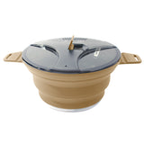 Portable Camping Water Pot Kettle - Heat Resistant, Collapsible, with Handle, Food Grade for Outdoor Fishing, Picnic, Travel