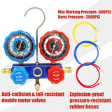 1 BOX Tool Kit Set Car Air Conditioning Manifold Hose AdapterR22 R-410A R-134a R-404A Refrigerant Pressure Gauge