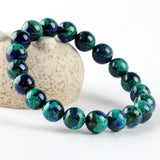 Natural Azurite Phoenix Turquoise Bead Bracelet